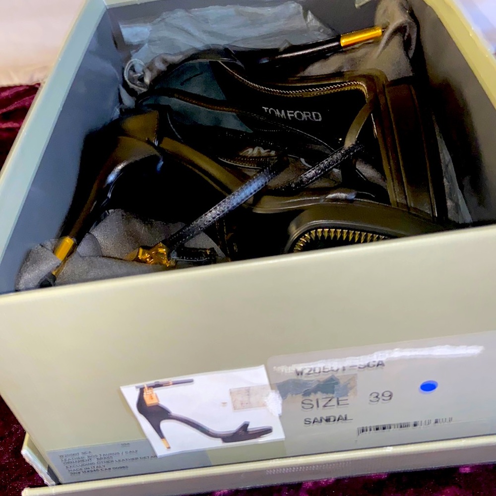 Tom Ford Padlock Heel Sandal size EU 39 - Picture 2 of 4